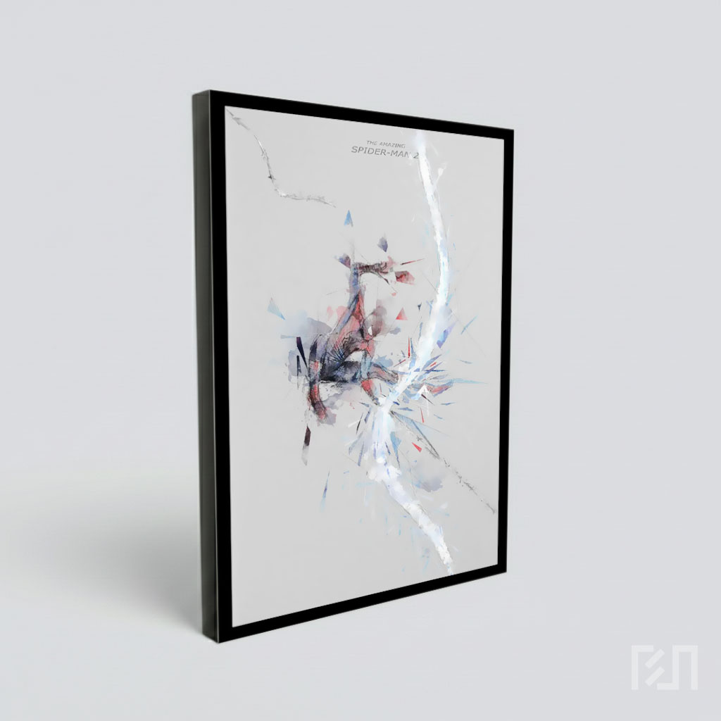 Poster Seni Abstrak Spider-Man