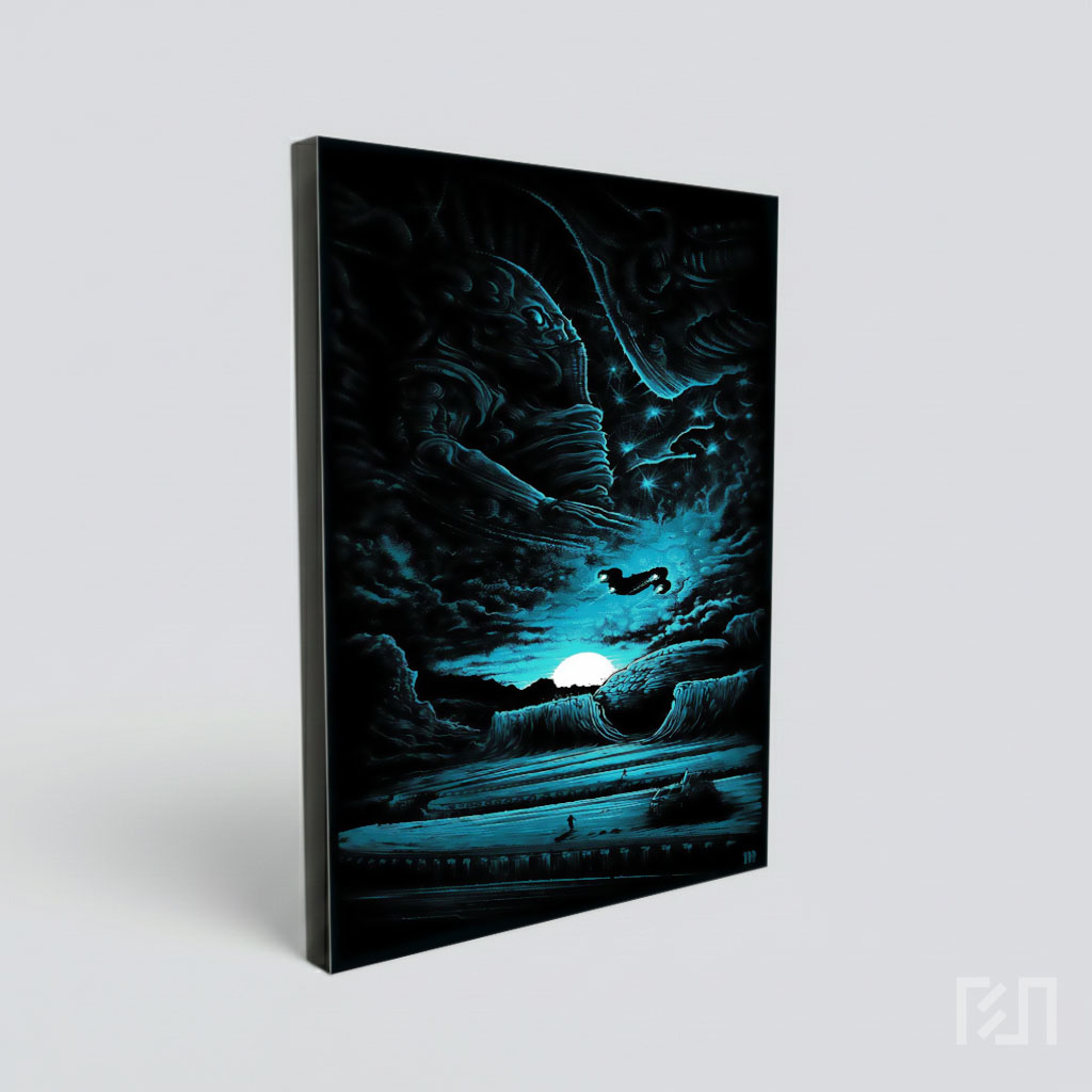 Poster Seni Alien Sci-Fi Estetik