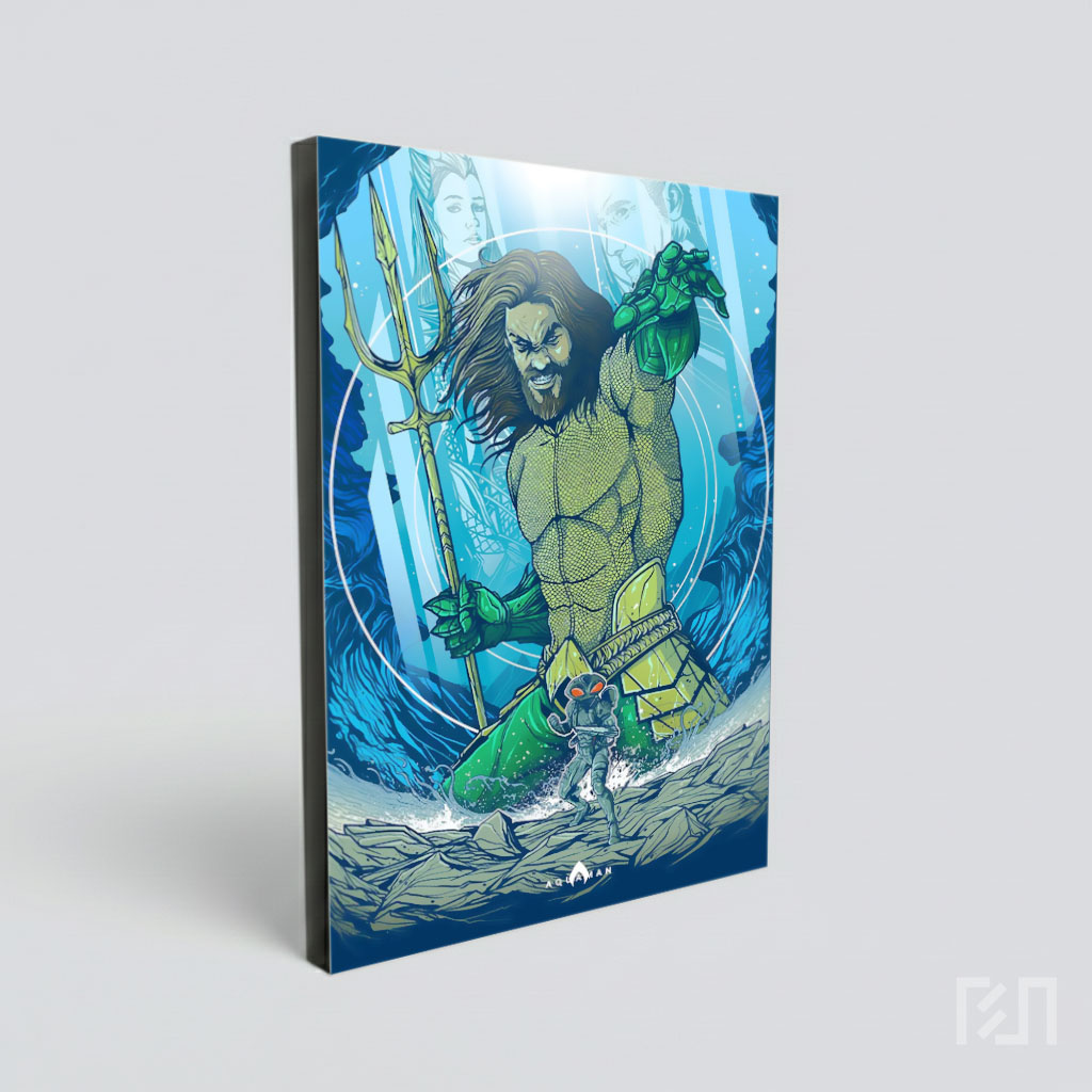 Poster Seni Aquaman dan Black Manta