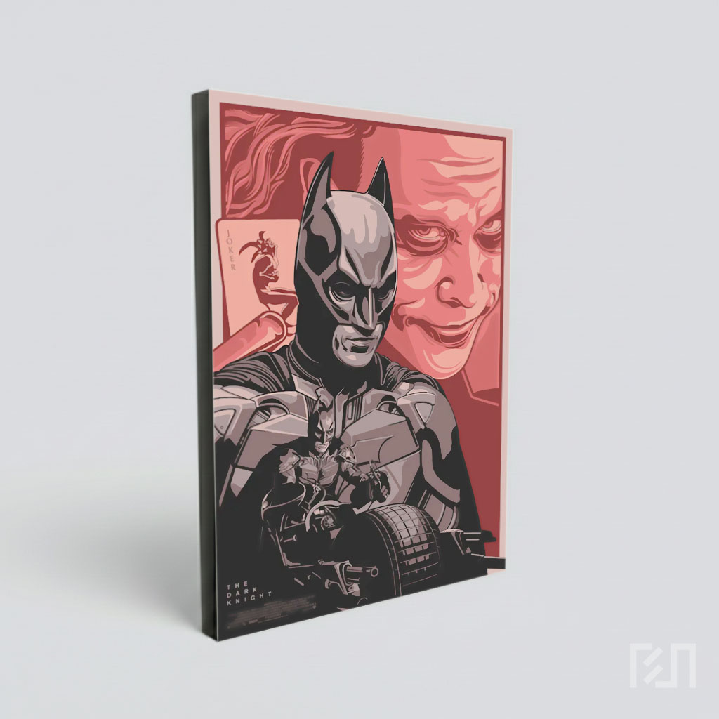 Poster Seni Batman dan Joker
