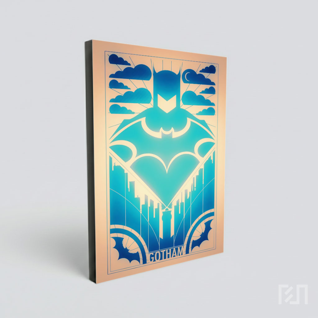 Poster Seni Batman Minimalis