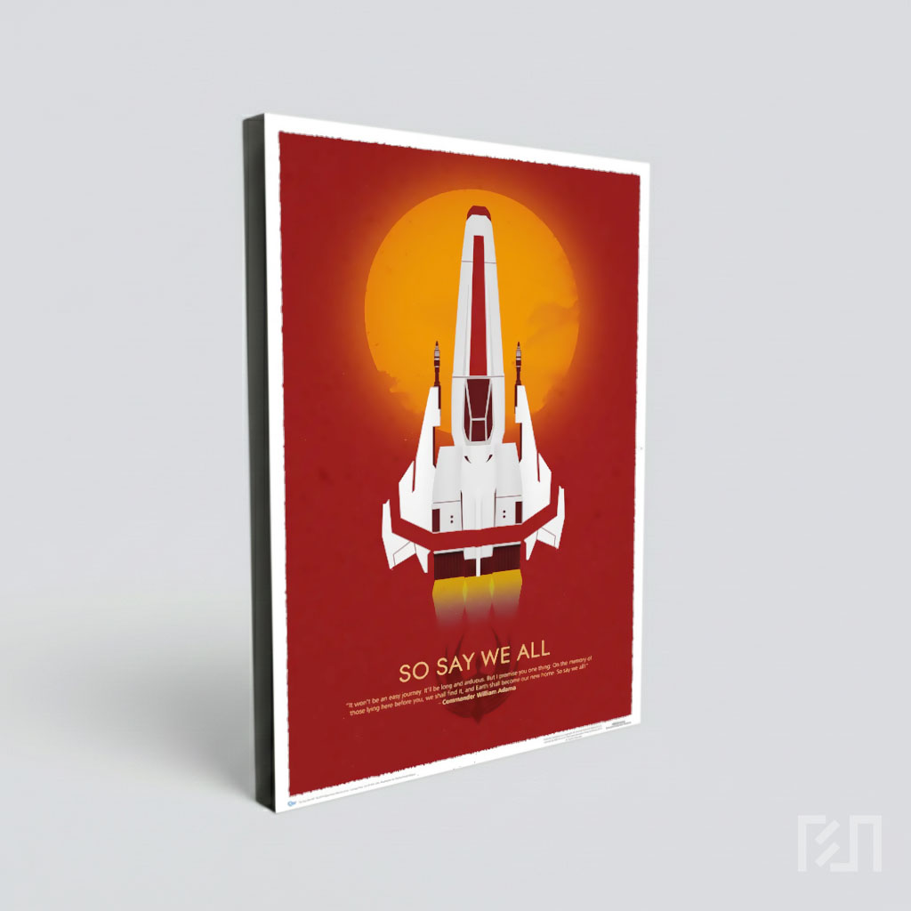 Poster Seni Battlestar Galactica Viper