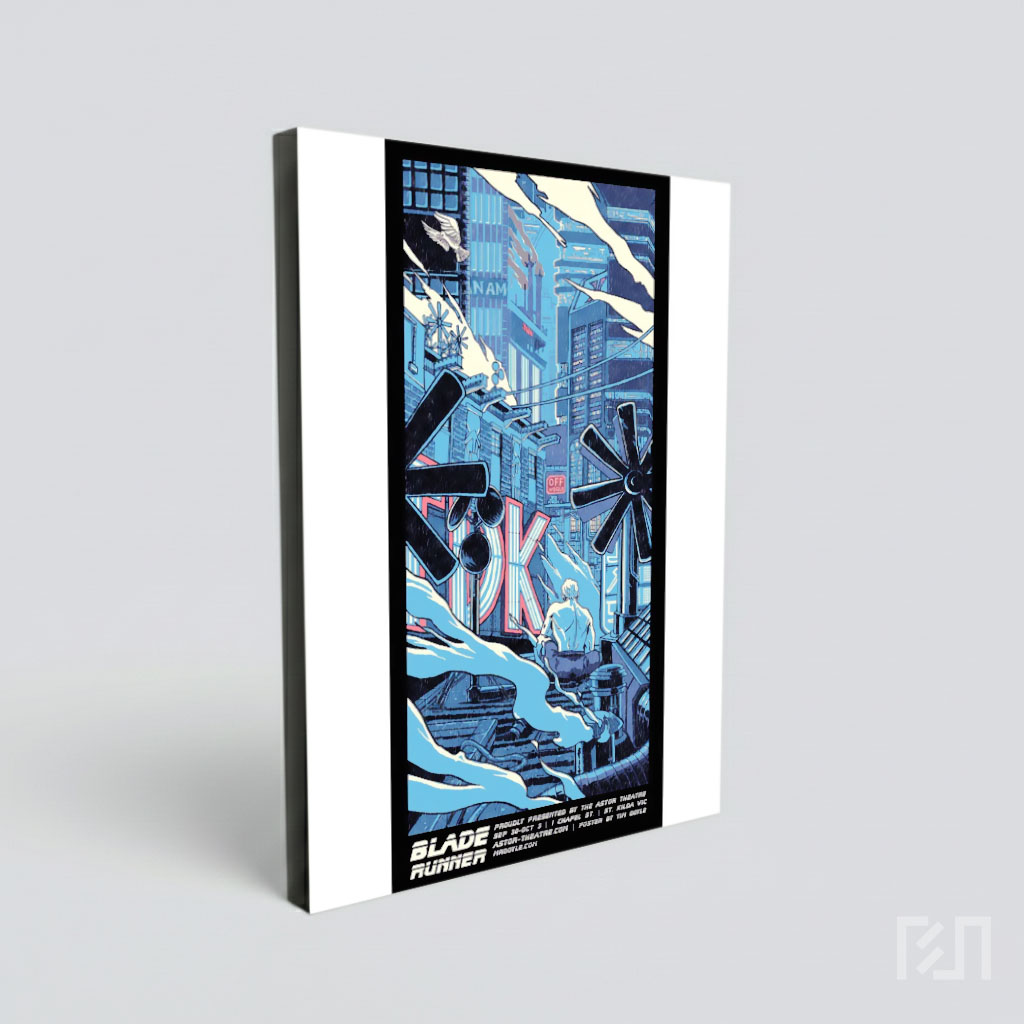 Poster Seni Blade Runner Bergaya Cyberpunk