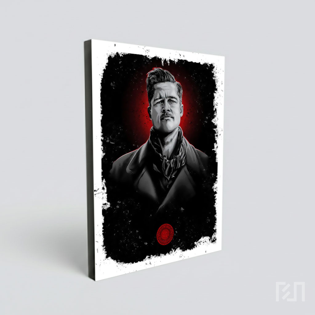 Poster Seni Brad Pitt sebagai Aldo Raine