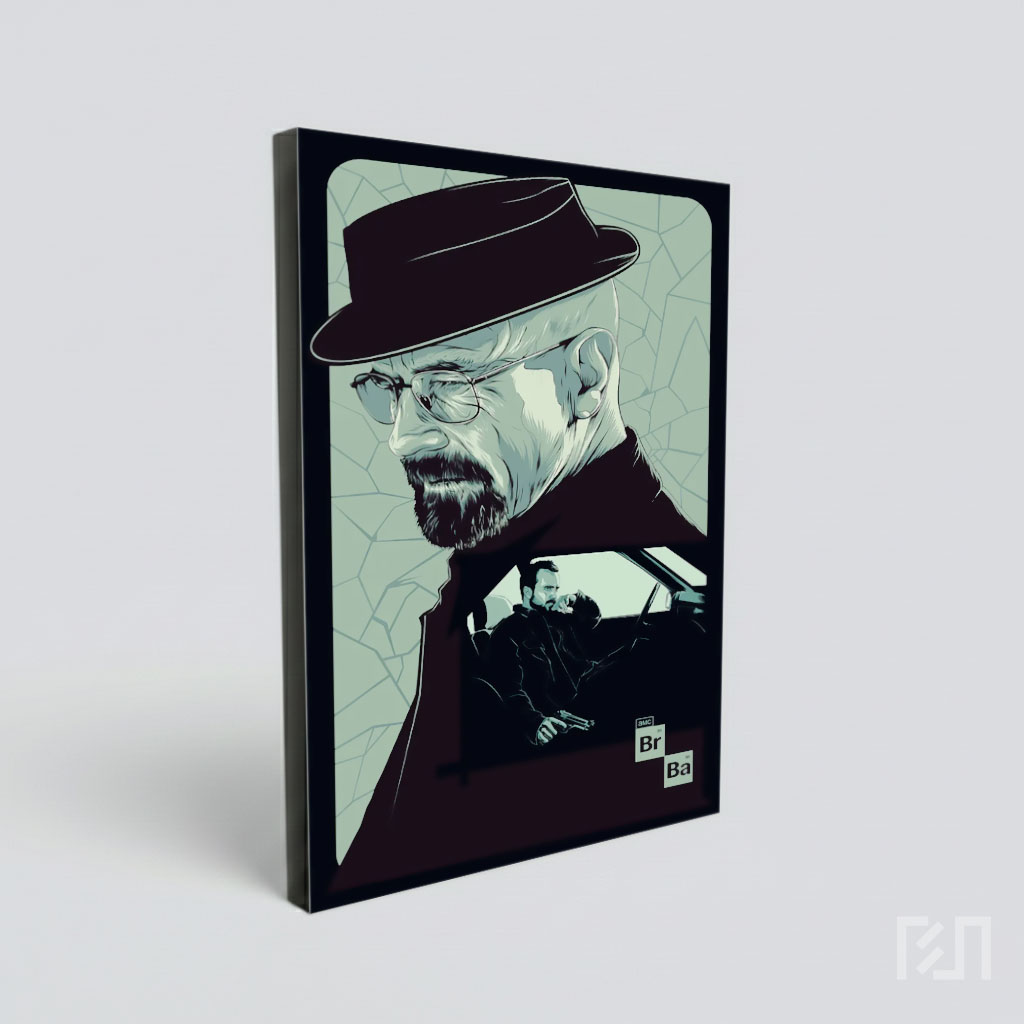 Poster Seni Breaking Bad Walter White dan Jesse Pinkman