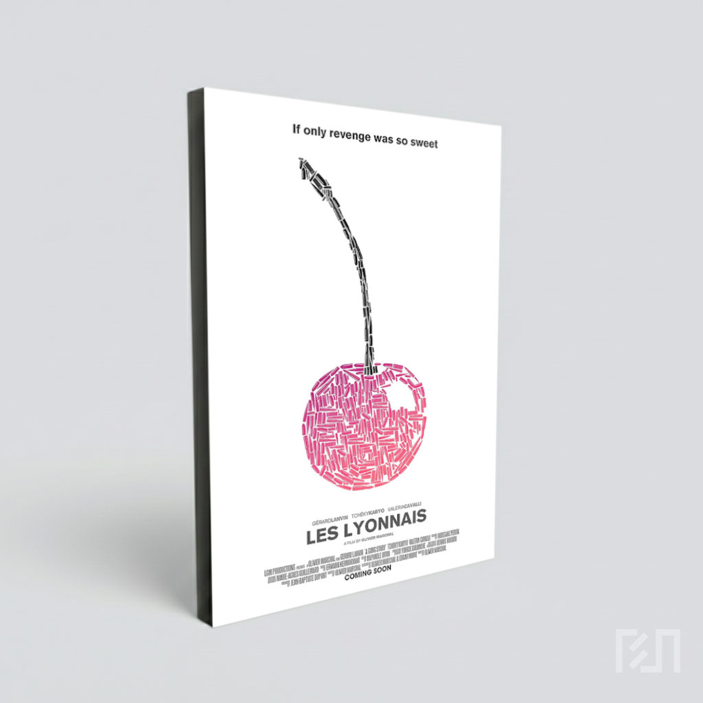 Poster Seni Cherry dari Peluru - Karya Gérard Rancinan