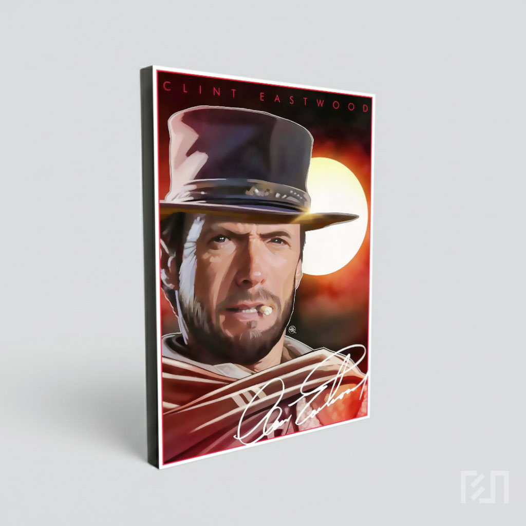 Poster Seni Clint Eastwood The Good, the Bad and the Ugly