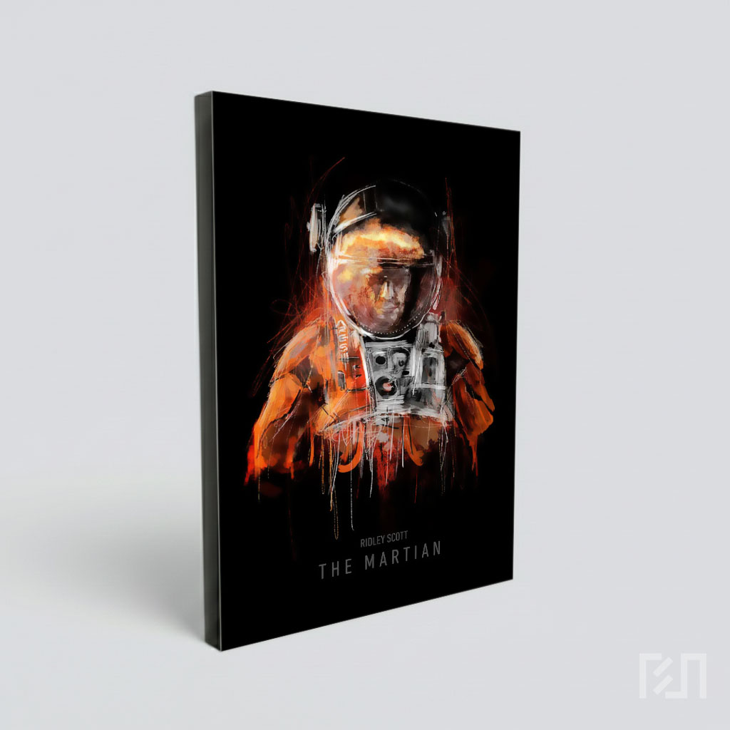 Poster Seni Digital Astronot Spasial