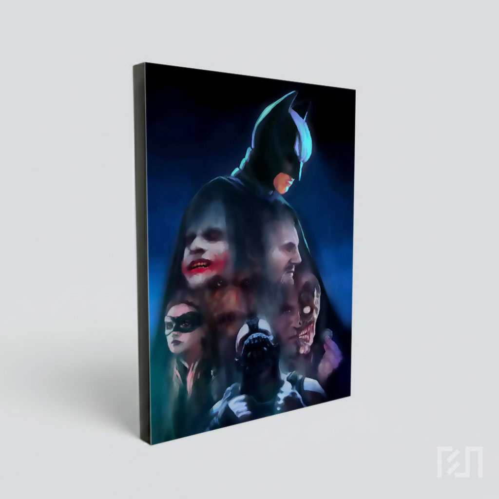 Poster Seni Digital Batman The Dark Knight Trilogy