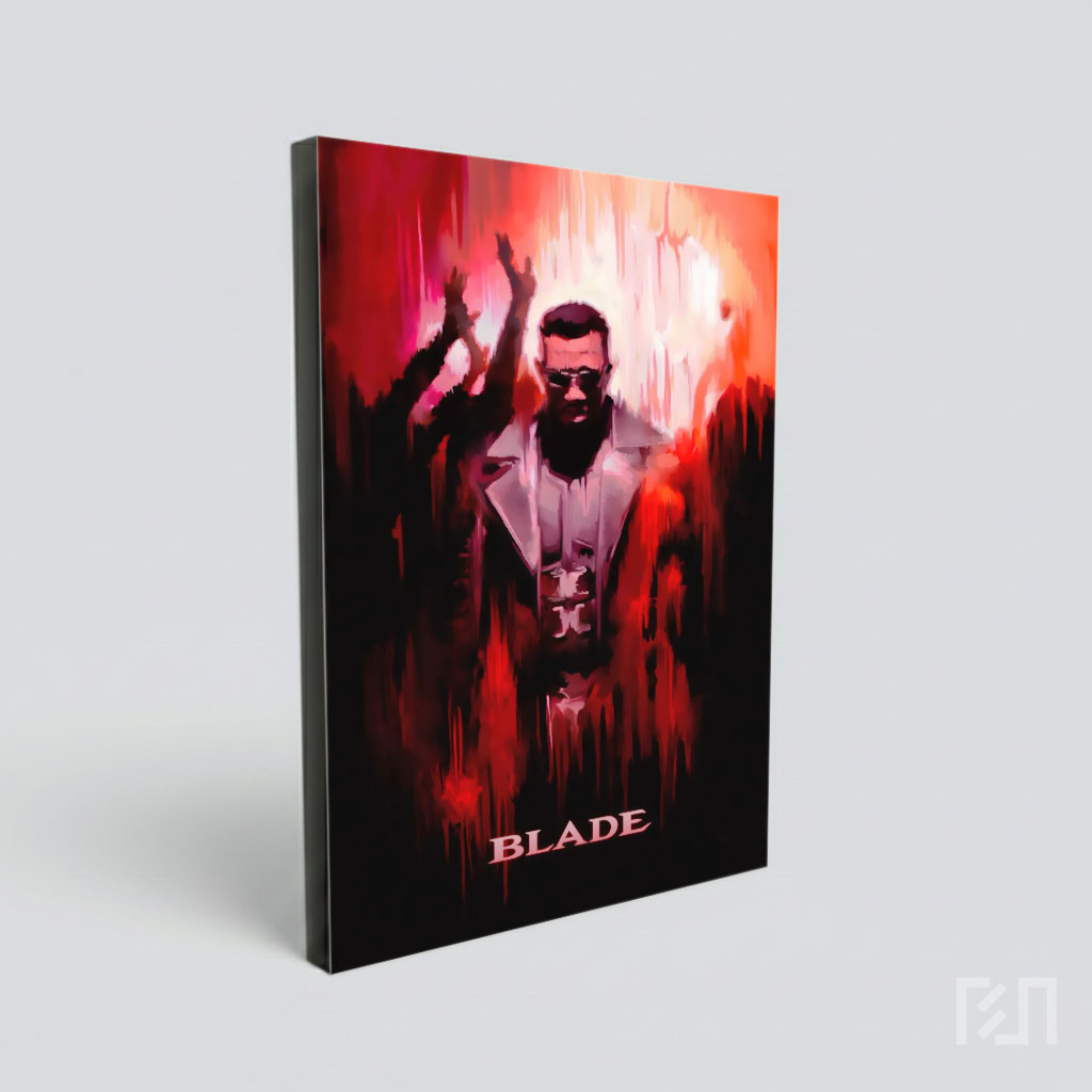 Poster Seni Digital Blade Marvel