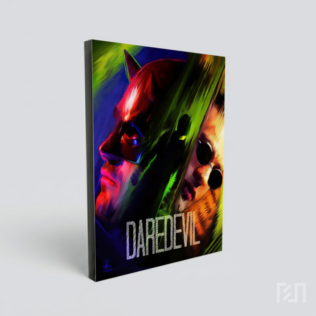 Poster Seni Digital Daredevil Marvel