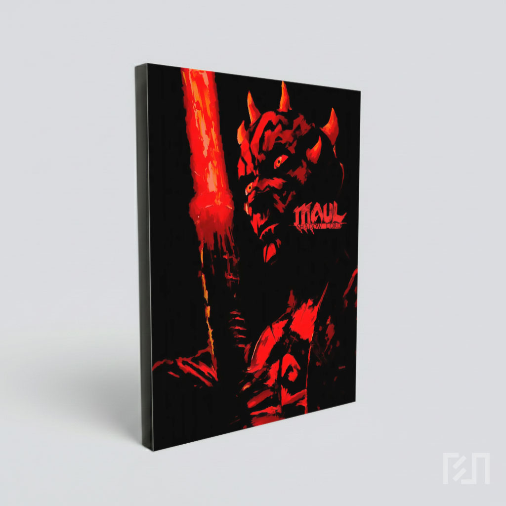 Poster Seni Digital Darth Maul Star Wars