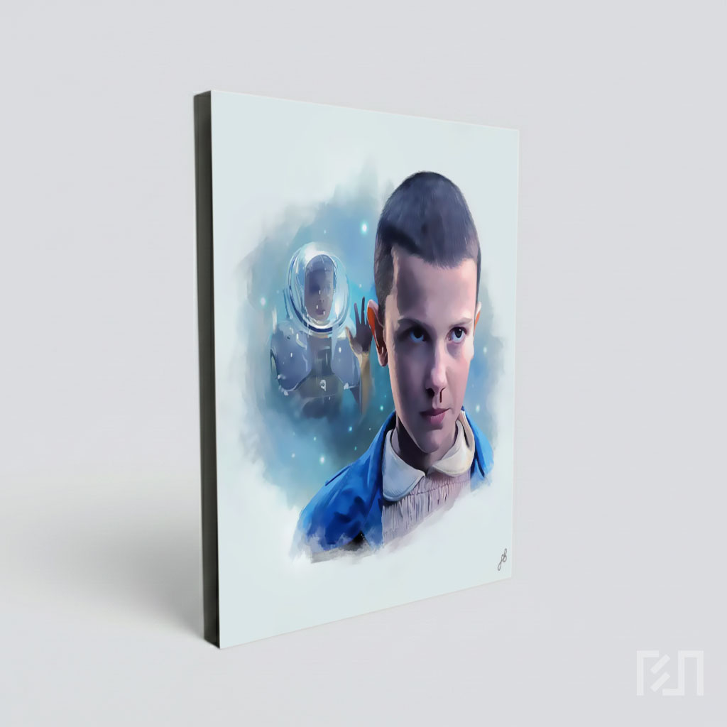 Poster Seni Digital Eleven Stranger Things
