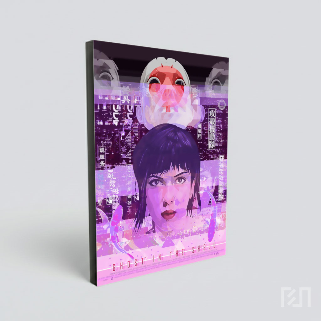 Poster Seni Digital Ghost in the Shell