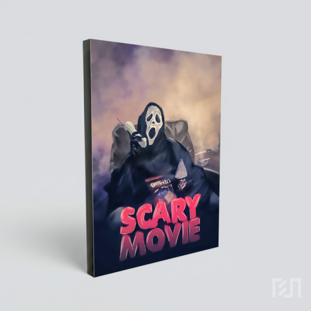 Poster Seni Digital Ghostface Scream