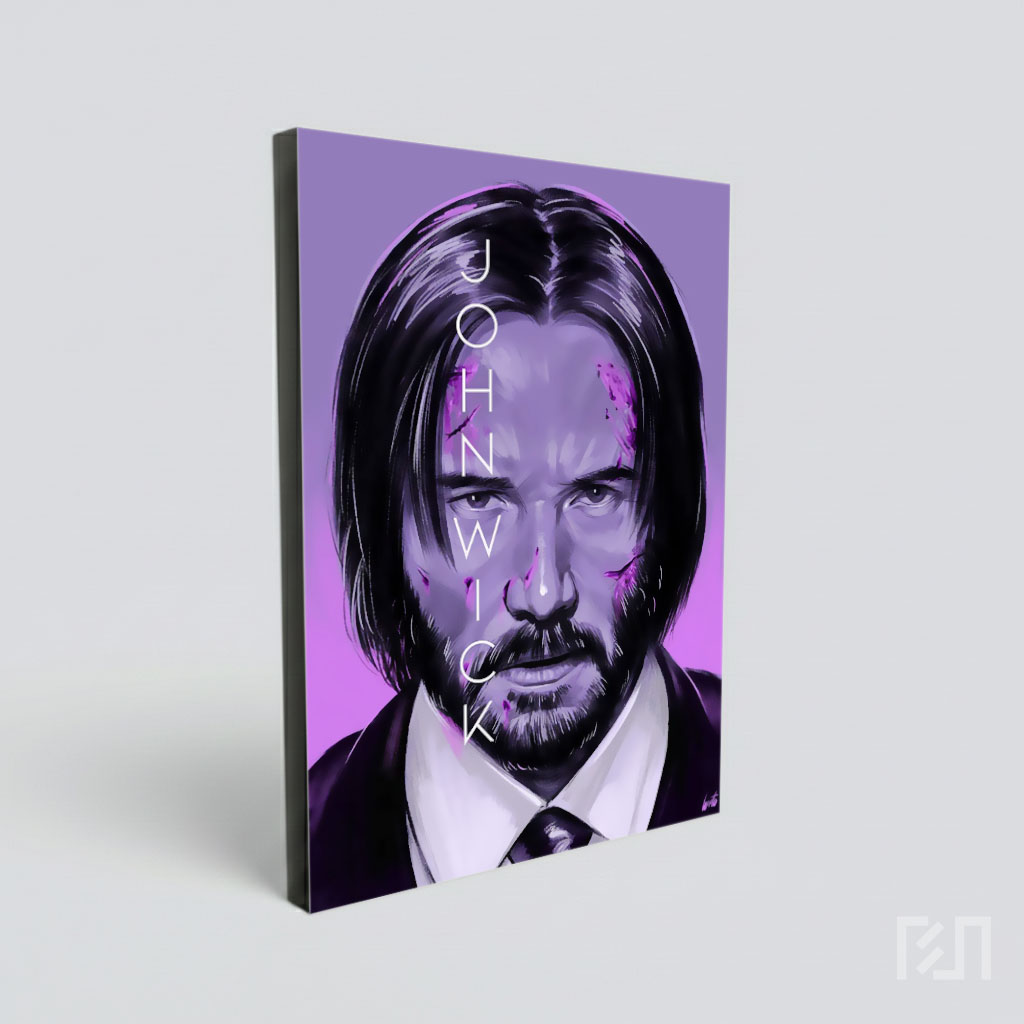 Poster Seni Digital John Wick