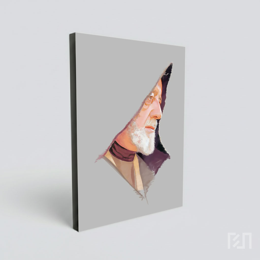 Poster Seni Digital Obi-Wan Kenobi Star Wars