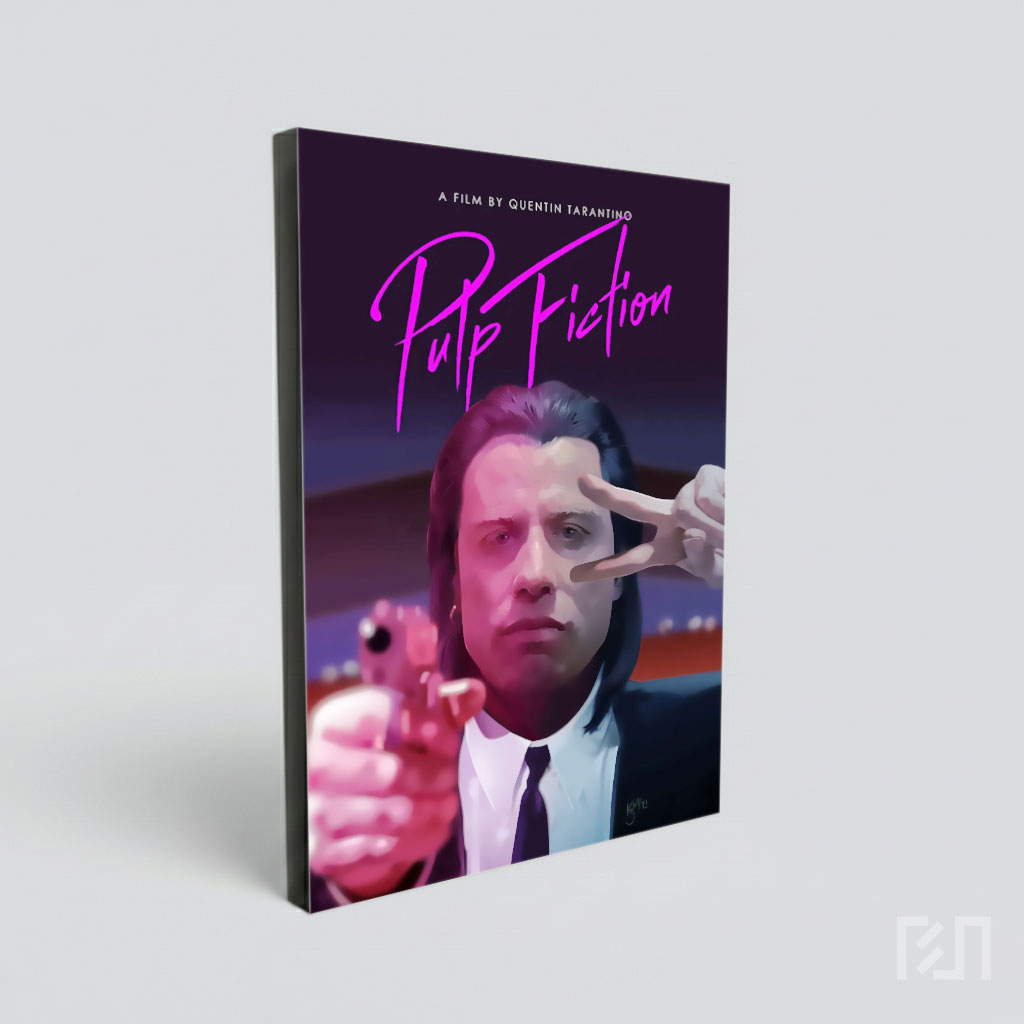 Poster Seni Digital Pulp Fiction