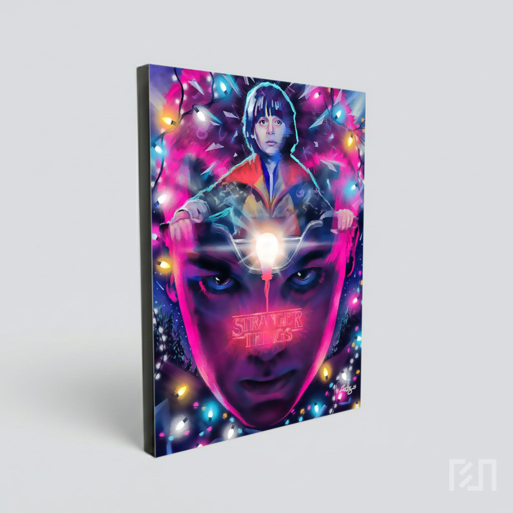 Poster Seni Digital Stranger Things