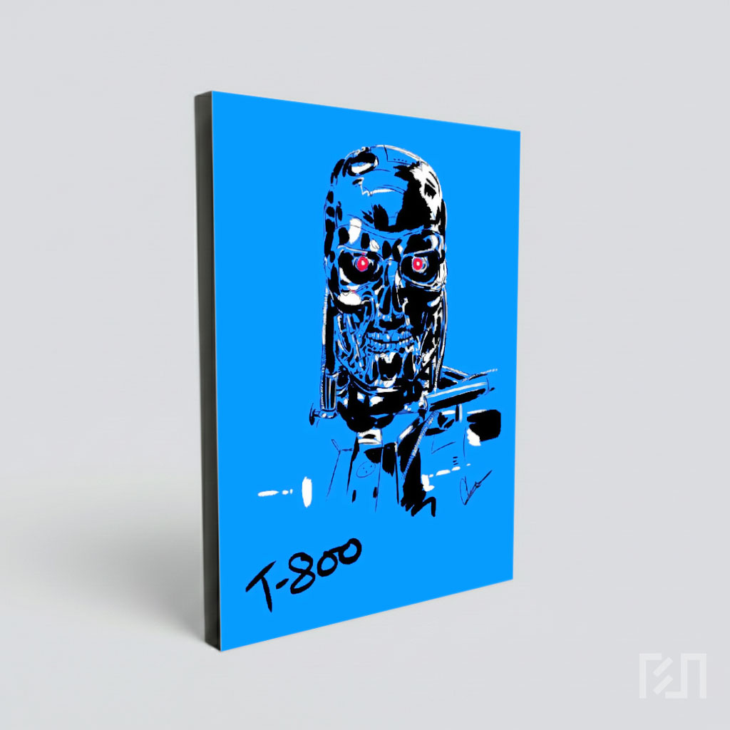 Poster Seni Digital Terminator