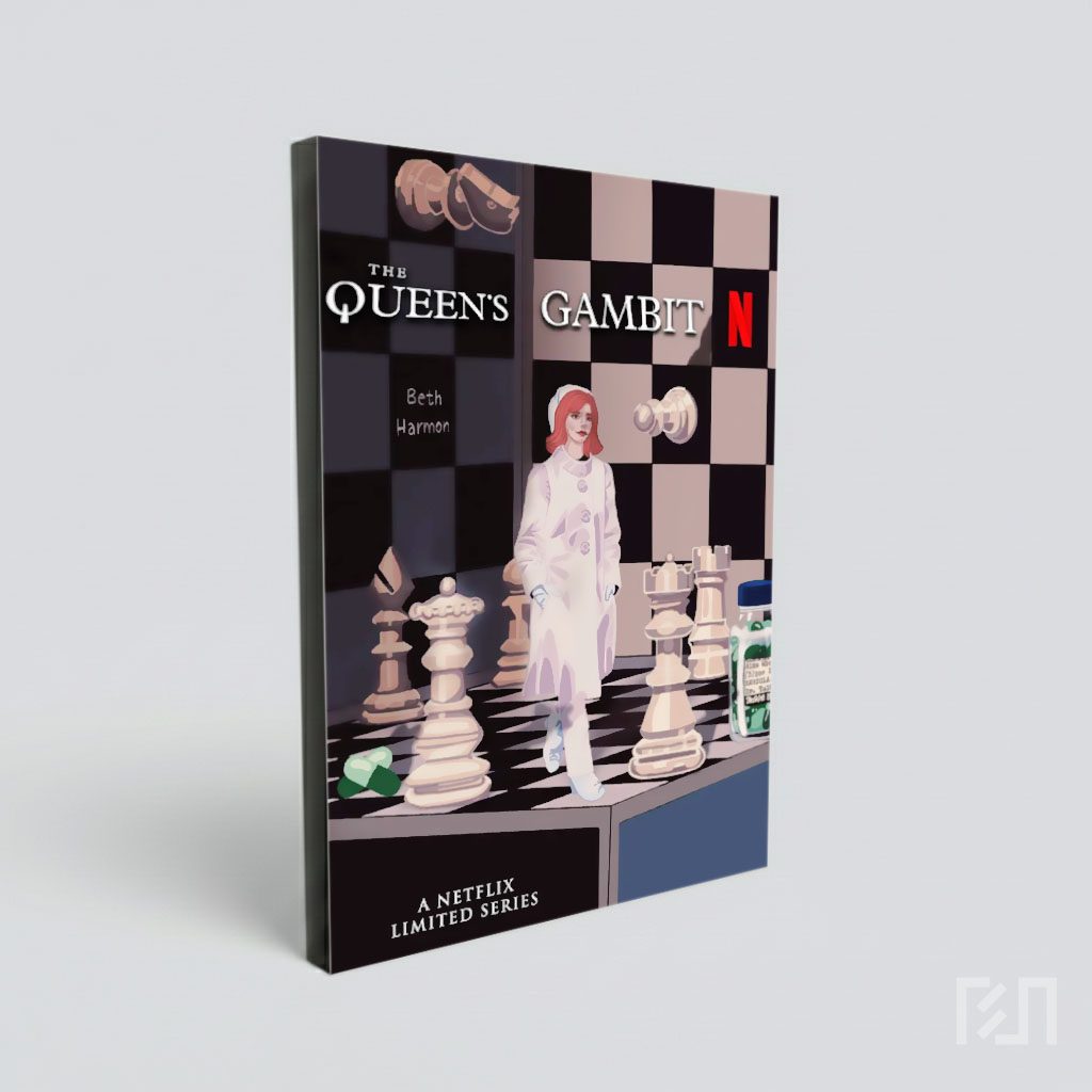 Poster Seni Digital The Queen's Gambit