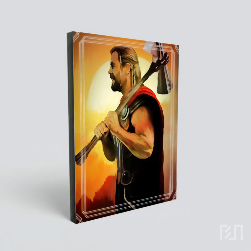 Poster Seni Digital Thor Marvel