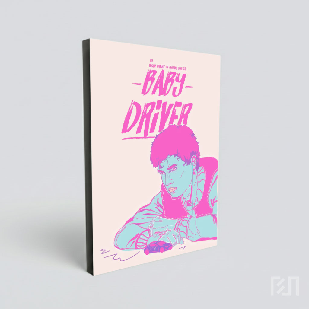 Poster Seni Fanart Baby Driver