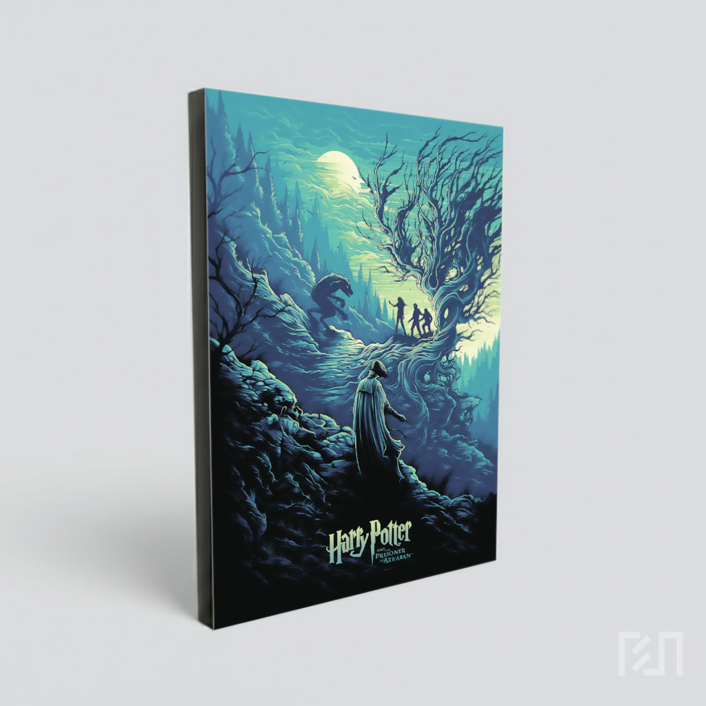 Poster Seni Fantasi Horor Harry Potter dan Manusia Serigala