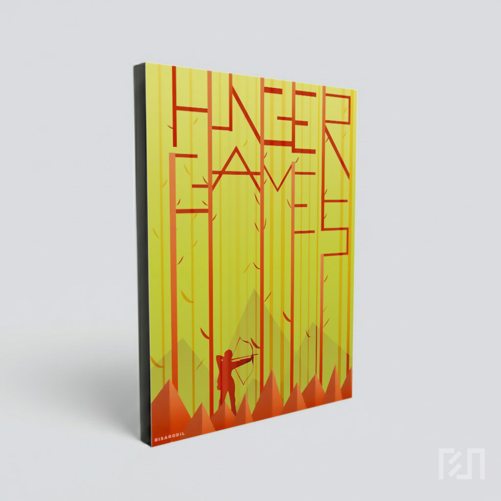 Poster Seni Fiksi The Hunger Games Minimalis