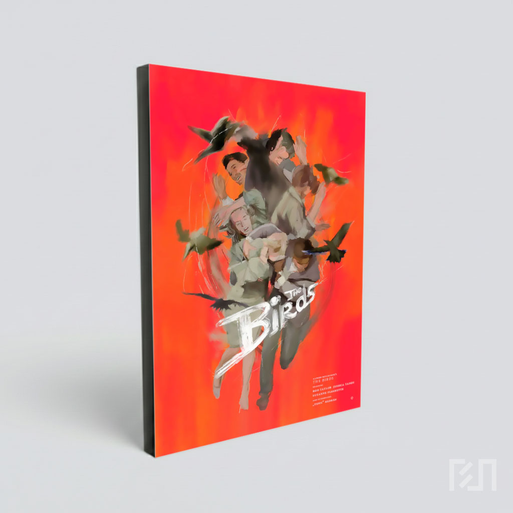 Poster Seni Film Horor Klasik The Birds