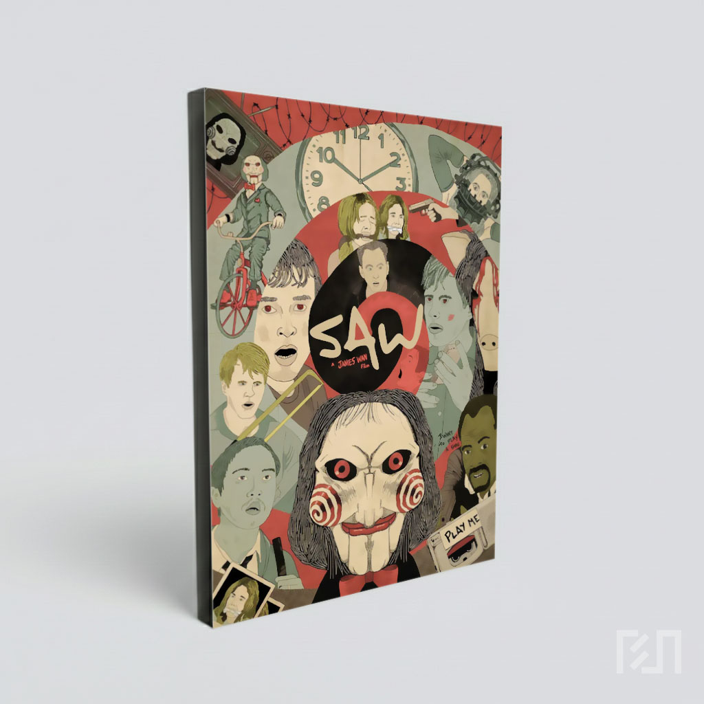 Poster Seni Film Horor Saw Karya James Wan