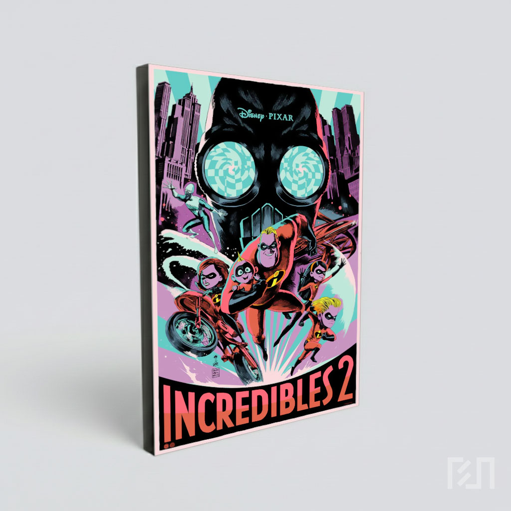 Poster Seni Film Incredibles 2 Disney Pixar