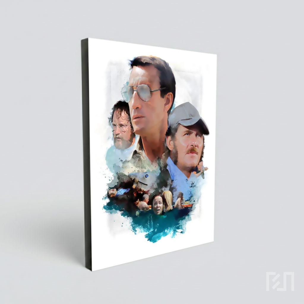 Poster Seni Film Jaws Klasik