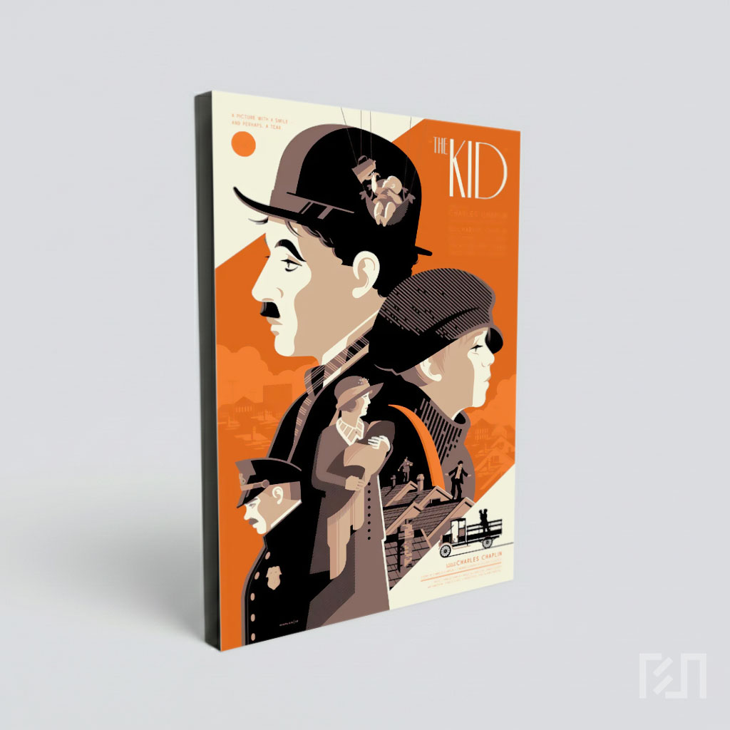 Poster Seni Film Klasik The Kid Charlie Chaplin