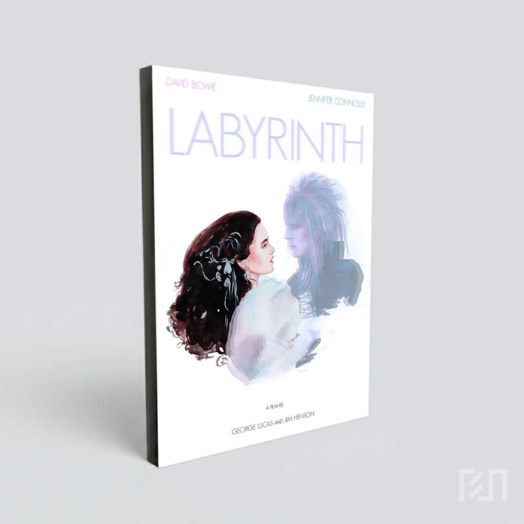 Poster Seni Film Labyrinth Sarah dan Jareth
