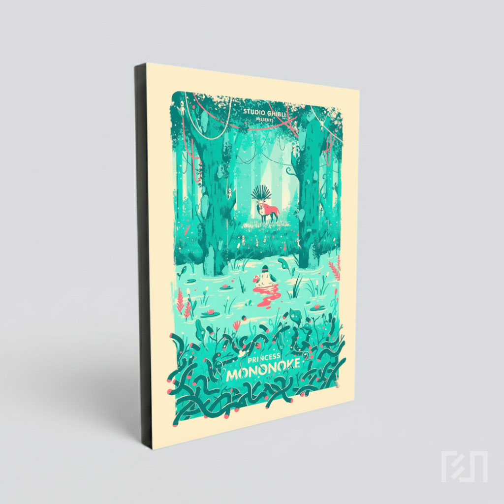 Poster Seni Film Princess Mononoke Studio Ghibli