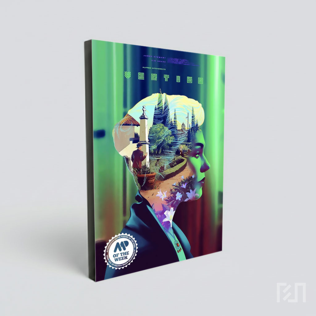 Poster Seni Film Vertigo Karya Alfred Hitchcock