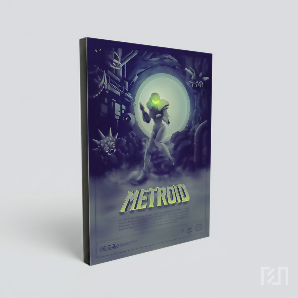 Poster Seni Game Metroid Samus Aran