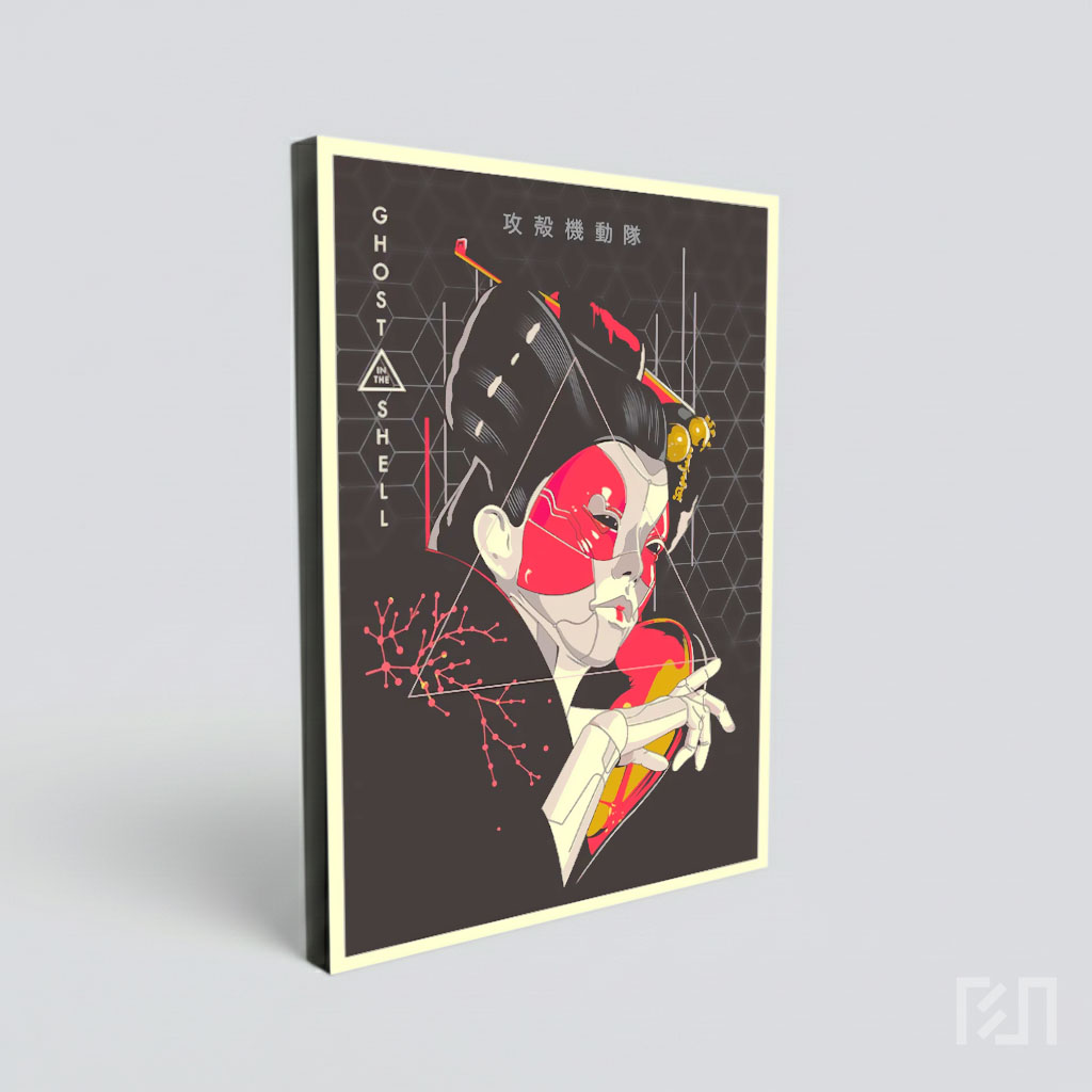Poster Seni Ghost in the Shell Geisha