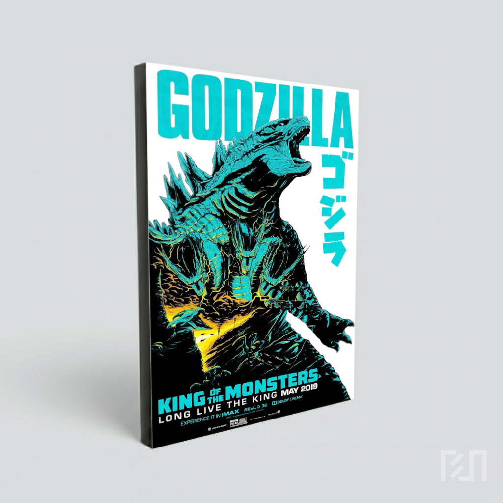 Poster Seni Godzilla dan King Ghidorah