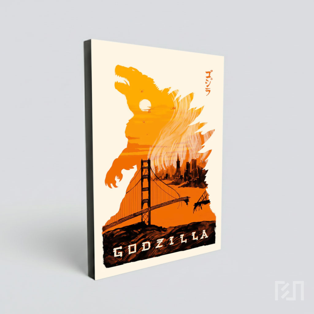 Poster Seni Godzilla: Ikon Film Monster Klasik