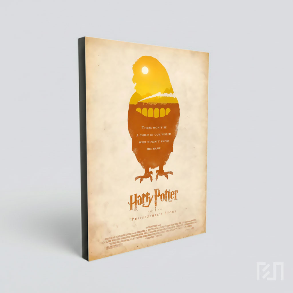 Poster Seni Harry Potter dan Burung Hantu