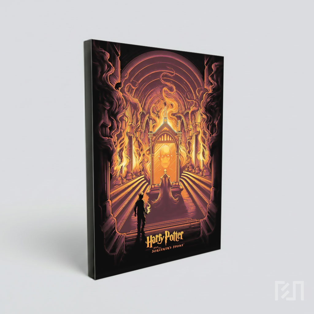 Poster Seni Harry Potter dan Cermin Erised