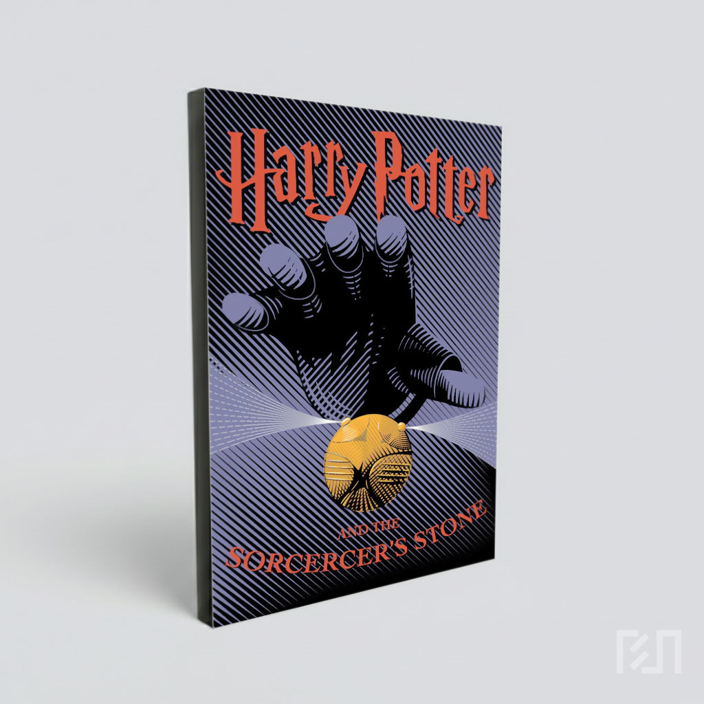 Poster Seni Harry Potter dengan Golden Snitch