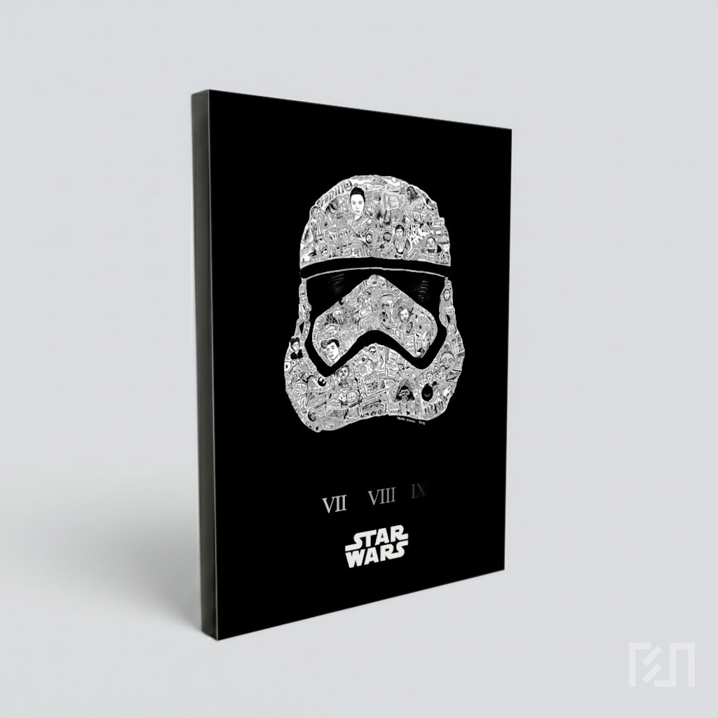 Poster Seni Helm Stormtrooper Star Wars