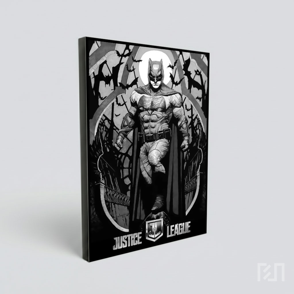 Poster Seni Hitam Putih Batman
