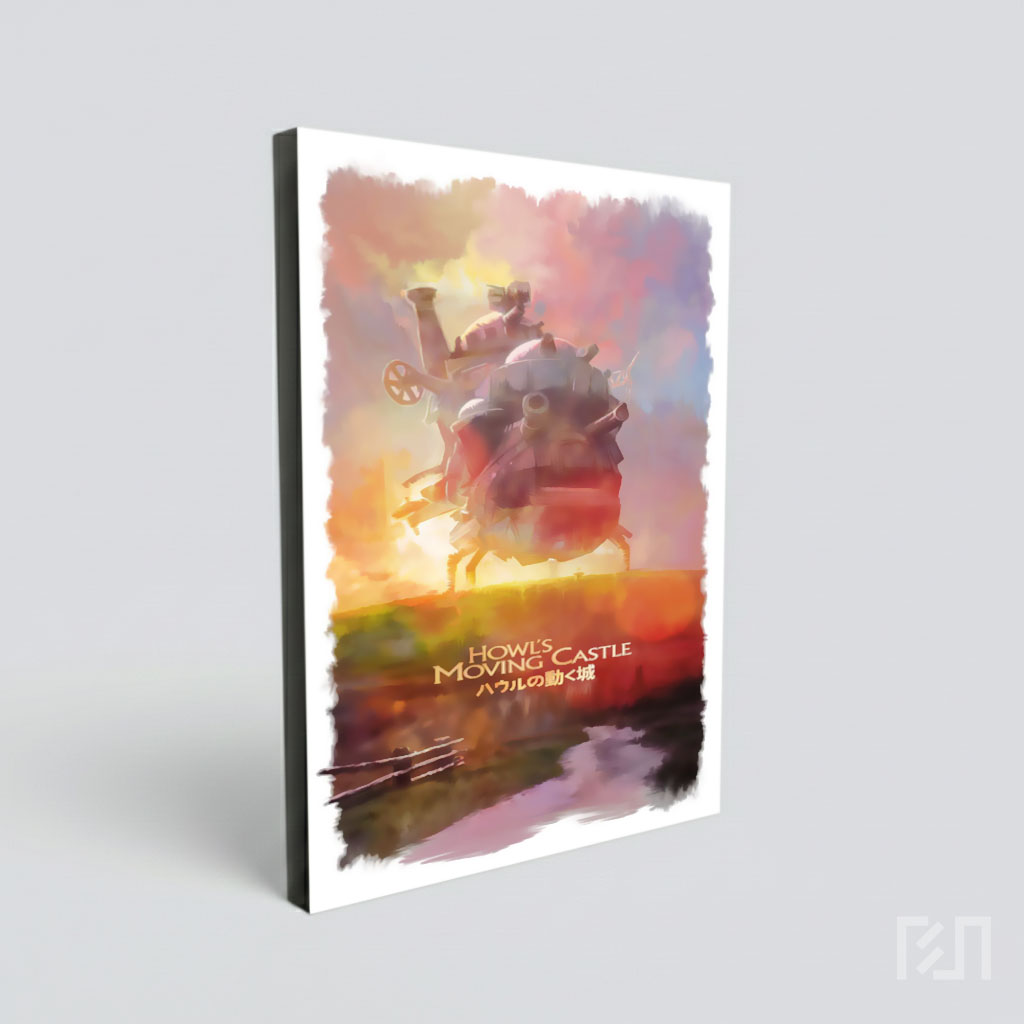 Poster Seni Howl's Moving Castle Studio Ghibli
