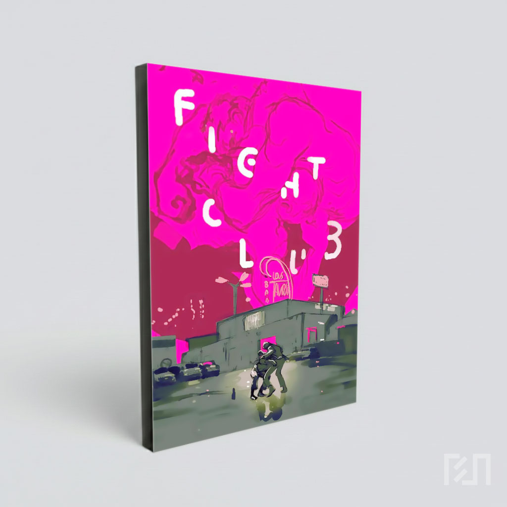 Poster Seni Ilustrasi Film Fight Club