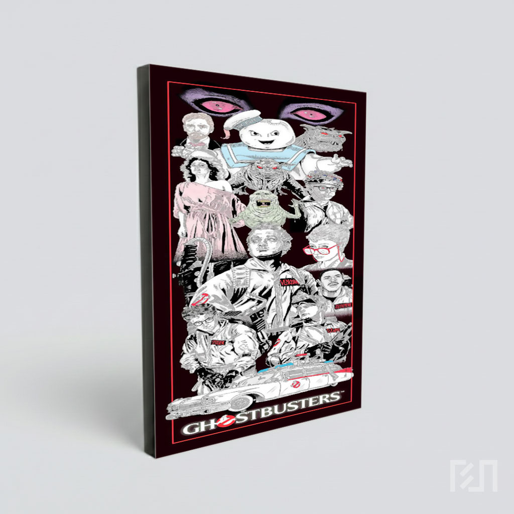 Poster Seni Ilustrasi Film Ghostbusters