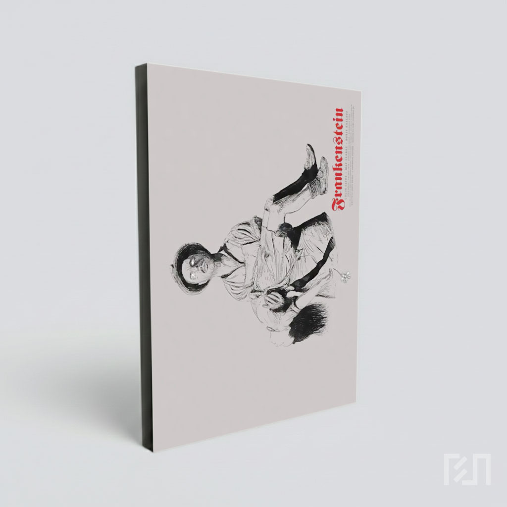 Poster Seni Ilustrasi Frankenstein